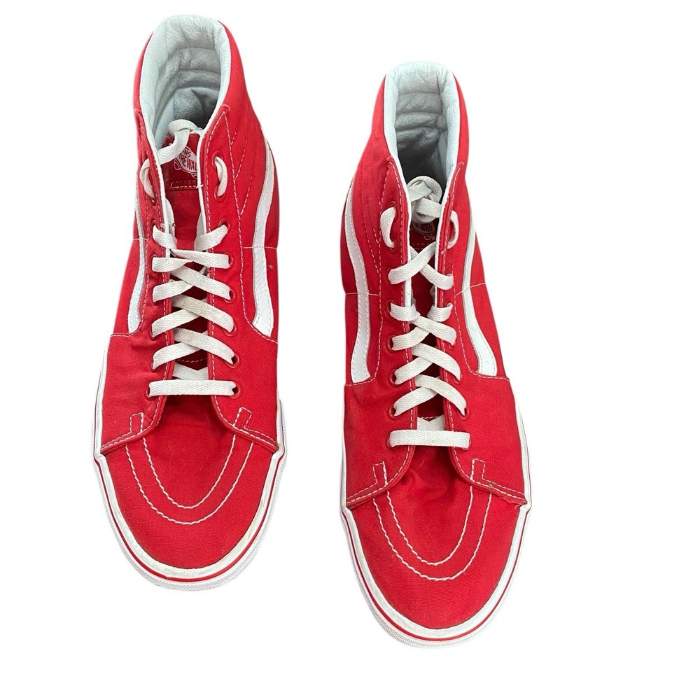 VANS High Top Sneakers. Men's Size  10.5 ‎ VANS SK8-Hi Red